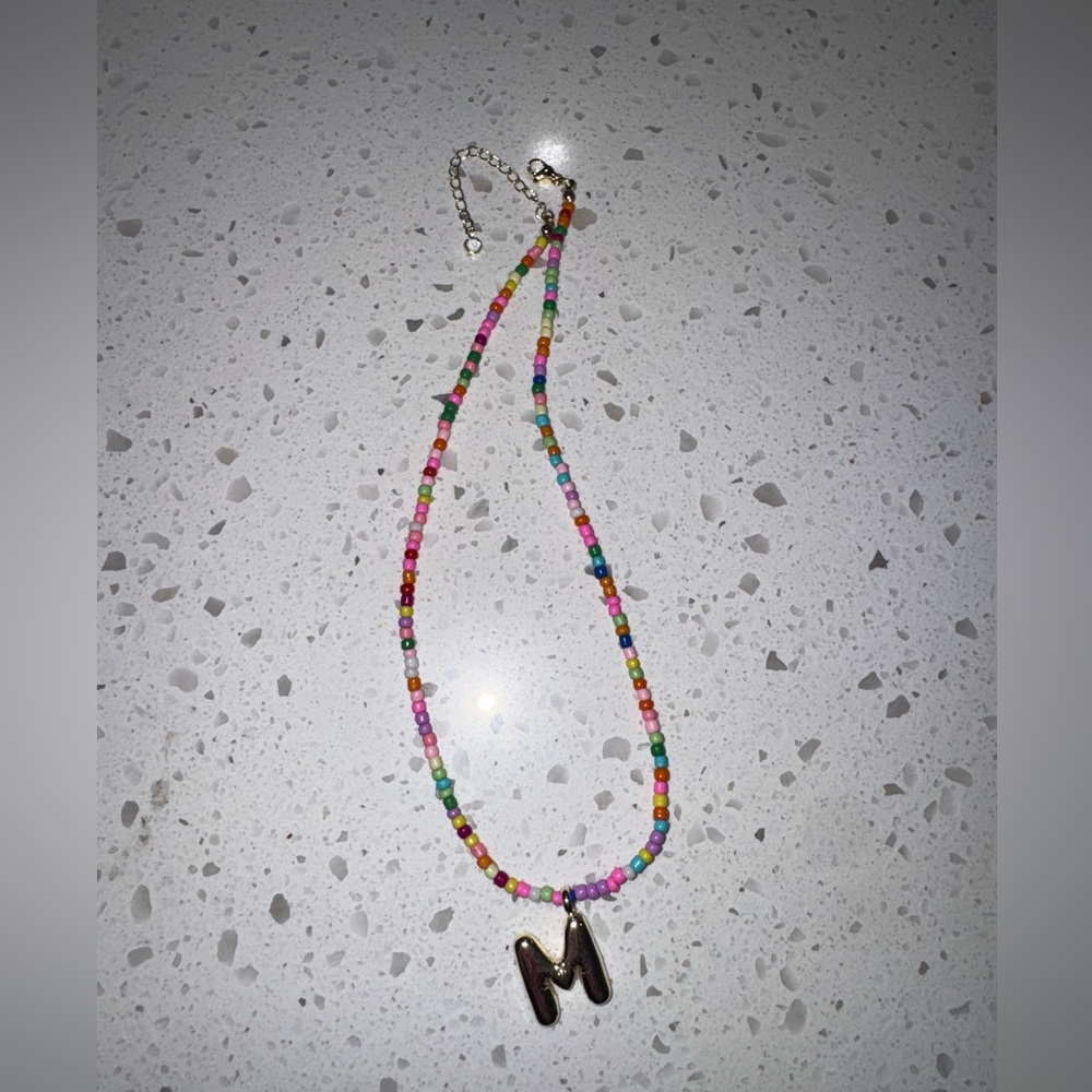 Initial bible M necklace